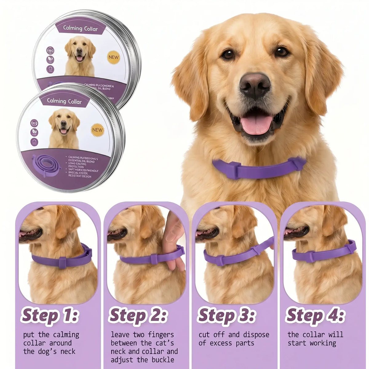 Wooflo Calm Collar™ — Pheromone Anxiety Relief for Dogs